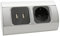 Prise d'angle USB Aluminium, boîtier électrique, multiprise, Bloc Prise schuko Schutzkontakt Type F