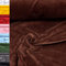MAGAM-Stoffe Stella Nicki Stoff uni Oeko-Tex Meterware 50cm (26. Schoko-Braun)