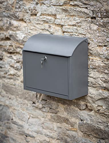 Stowe Post Box by Garden Trading | Crafted in Powder Coated Steel | H33 X W38 X D16.7cm
