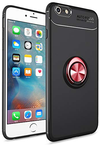 SORAKA Case for iPhone 6 with Ring Stand Soft TPU Ultra Thin Protective Case iPhone 6S with Metal Plate for Mobile Phone Holder Car Magnet