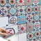 CREATISTO Klebefliesen Stickerfliesen Fliesenfolie - Selbstklebende Fliesen Folie I Klebefliesen Deko Folie für Fliesen in Küche u. Bad/Badezimmer (20x20 cm I 9 -Teilig)