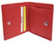 LOLUNA® Porte Monnaie Cuir véritable Compact et spacieux pour pièces, Billets et 2 Cartes bancaire, Femme Existe en Plusieurs Couleur (Rouge)