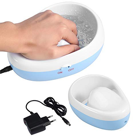 Bol à manucure, massage à bulles dans les ongles Bol pour spa Jet Dissolvant à ongles Peau morte Outils de manucure lissant