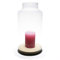 PIVELLO® Glasvase Zylinder HBT 35x17x17cm | Mundgeblasen & Handgefertigt | 100% Recyceltes Glas | Als Windlicht, Blumenvase, Glasvase, Bodenvase, Dekoglas & Deko Vase | Vase Glas Bauchig | Klarglas