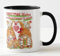 Vixar Christmas Gingerbread, Christmas Wishes and Gingerbread Kisses Coloured Mug Cup, Gift, Work, Office, Christmas Tea Coffee (Black)