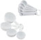 KitchenAid Universelles Messbecher- und Löffel-Set mit weichem Griff für maximale Kontrolle, Loch zum Aufhängen und Verschachteln für einfache Lagerung, spülmaschinenfest, 9-teilig, Weiß