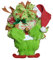 Grinch Weihnachtskranz - Plüsch Haustür Deko Mit Beeren Und Tannenzapfen - Künstliche Girlande Für Garten, Zuhause Und Festival