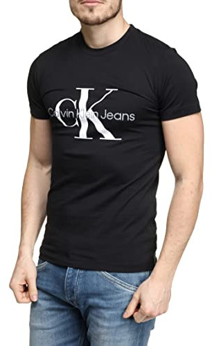 Calvin Klein Jeans Men's Core Monologo Slim Tee J30j320935 S/S T-Shirts, Black, XXL