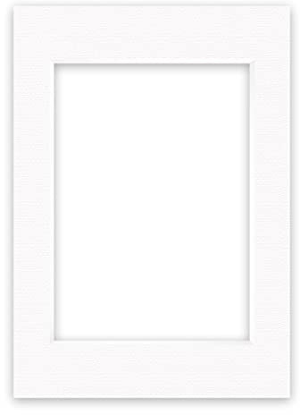 nielsen Conservation Passepartout Karton 1,5 mm | Außenformat 42x59,4 cm (DIN A2) für Bildformat 29,7x42 cm (DIN A3) | Polarweiß (hellweiß) | strukturierte Oberfläche