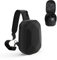 JSVER Tasche für Meta Quest 3S/Quest 3/Quest 2,Tragetasche für Oculus Quest Pro/Quest 2 und Meist Elite Strap, Rucksack Reiseetui kompatibel mit Elite Strap VR Headset Gamepad Controller-Schwarz