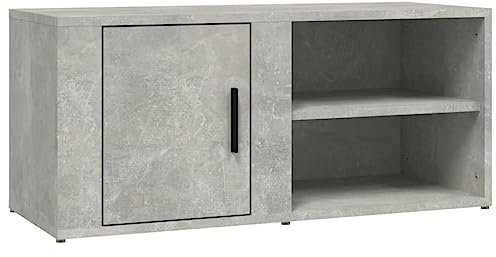 vidaXL Mobile Porta TV Grigio Cemento 80x31,5x36 cm Legno Multistrato