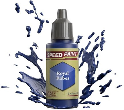 The Army Painter Speedpaint Royal Robes 2.0, Pintura Acrilica Individual De 18ml Solución De Pintura De Una Capa Para Tabletop Miniaturas Como Warhammer 40k y figuras de Dungeons and Dragons.