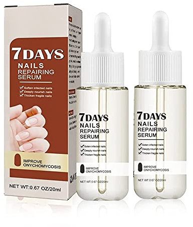 Pisheng 7 Days Nail Growth & Strengthening Serum, 20ml, 2Pcs, Nail Treatment, Nail Growth Serum
