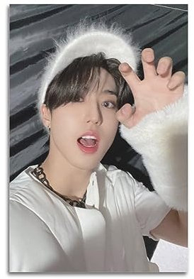 Stray Kids Poster Han Jisung 2 Dekorative Leinwand Wand & Kunstbild Gemälde 30 x 45 cm