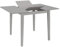 Homgoday Esstisch Ausziehbar Grau (80-120) x80x74cm MDF Küchentisch Esszimmermöbel für Zuhause, Büro, Café & Restaurant