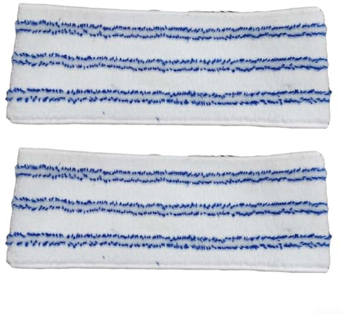 Lot de 2 serpillères en microfibre lavables et réutilisables pour Polti Vaporflexi Brush Eco Pro 3.0
