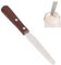 Spatule en Acier Inoxydable, Manche en Bois pour épilation à la Cire à Cartouche