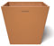 POTS&MORE Maceta Prismo 20 (20 cm de diámetro, Forma Cuadrada, Color Terracota, Altura 18 cm, Maceta de plástico, para Plantas de Interior) VP022003
