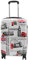 London City Print Koffer 4 Rollen erweiterbar Gepäck Reisetasche HLG9620, weiß, Cabin, Gepäck