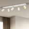 Gr4tec Deckenstrahler LED 5 Flammig, Deckenleuchte Strahler Weiß Inkl. 5 x 6W GU10 550LM Warmweiß 2700K, Modern Spotbalken Deckenlampe Deckenspot LED Schwenkbar für Wohnzimmer Küche