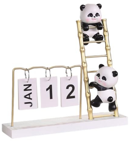 TOPBATHY Wiederverwendbarer Kalender Schreibtisch Zubehör Kalender Panda Themen Für