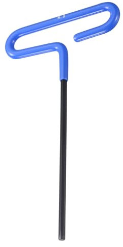 sourcing map T Handle Hex Key Wrench 4.5mm Metric Long T-Key Hexagon Wrenches Spanner Repair Tool with Cushion Grip