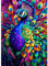 AIRDEA Bunte Pfau Diamond Painting Erwachsene, DIY 5D Pfau Diamant Painting Bilder, Bastelset Erwachsene Frauen als Haus Wanddeko 30x40 cm