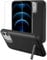 Gladgogo Custodia caricabatterie per iPhone 12/12 Pro, custodia di ricarica da 8500 mAh con cavalletto - nero