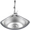 Fregadero de pared para cocina,Fregadero de acero inoxidable pequeño 34x34 cm Lavabo de Esquina triangular,Fregadero de Cocina de Esquina,Fregadero de un seno para cocina(Deep 13cm)