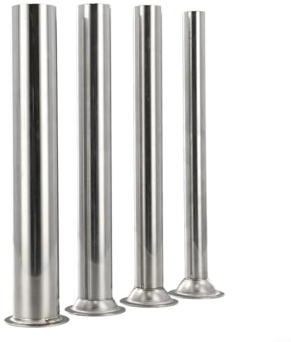 Tubos de acero inoxidable para embutir salchichas de 4 tamaños para todas tus recetas de carne caseras (3,8 cm)