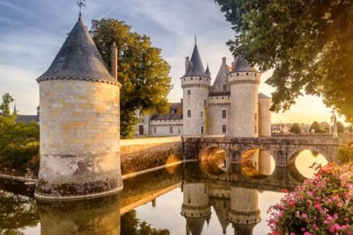 Malerische Burg - Puzzle Mit 8000 Teilen. Gut Gemachtes, Ausgezeichnetes Puzzlespiel Als Geschenk, Ideale Wahl Für Puzzleliebhaber