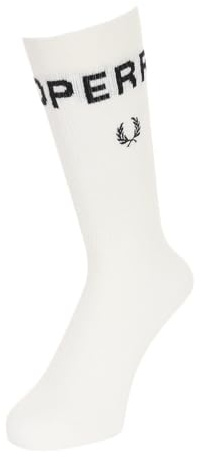 Fred Perry C6146 Unisex-Socken für Herren und Damen, dicke Spitze, Größe 10,2–15,2 cm, Schneeweiß, schneeweiß, 4-6