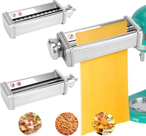 Accessorio per pasta per robot da cucina sfogliatrice Kenwood KVC/KVL, accessorio per pasta in acciaio inossidabile per Kenwood, con rullo per sfoglia, tavolo per spaghetti