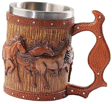 OFFSCH Jarras De Cerveza Originales Taza De Bar Portátil Resina Resistente Manchas