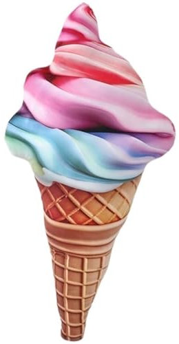 KUKUShining Eiscreme Plüschtier, Süßes Kreativitätsgefülltes Plüschtier Kuschelkissen Kissen Als Geschenk for Kinder(Purple,80cm/31.5in)