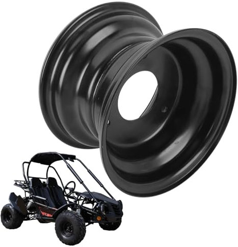 Ausla Felge 6 Zoll 145/70-6 Go-Kart-Rad Felge Reifen Direkt 6-Zoll Aluminiumlegierung ATV Quad Dirt Bike Rad mit 3-Loch-Nabe für Verbesserten Grip