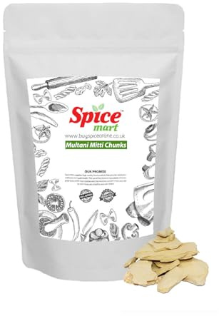 50g | Multani Mitti | Matti Chunks | Pieces Premium Quality Free UK P&P by Spice Mart® (50 Grams)