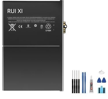 RUIXI Akku kompatibel mit iPad 5 6 7 8 9 5th 6th 7th 8th 9th Gen A1822 A1823 A1893 A1954 A2197 A2198 A2199 A2200 A2428 A2429 A24300 A260. 2 A2603 A2604 A2605 Air 1 2013 A1474 A1484