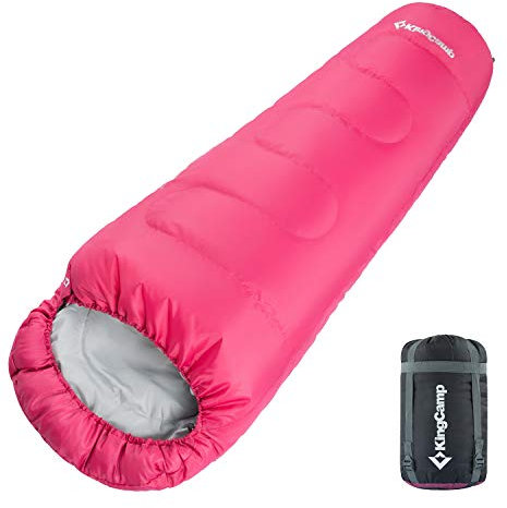 KingCamp Schlafsack Deckenschlafsäcke Mumienschlafsack Winter Warm| 3-4 Saison | für Camping Outdoor und Bergsteigen mit Kopfteil Erwachsene/Kinder