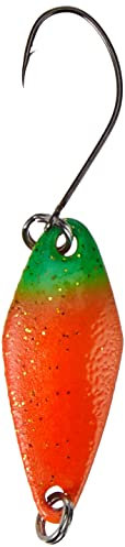 FTM Spoon Tremo 2, 9cm - Forellenblinker zum Ultra Light Angeln auf Forellen, Forellenköder zum Spinnangeln, Spinnköder, Blinker, Farbe:orange-grün/orange, Gewicht:2, 3g