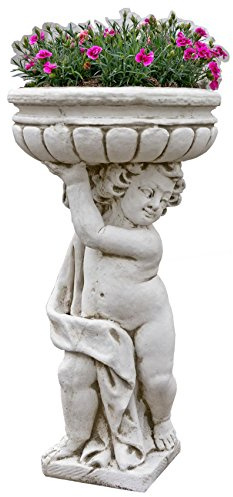 Antikes Wohndesign Terrassenmöbel Gartenfigur Blumentopf Pflanzschale Pflanzkübel Blumenschale 90KG
