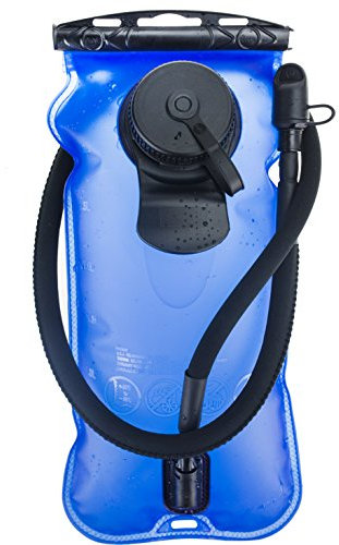 WACOOL 3 l, 3 Liter, BPA-frei, EVA-Trinkrucksack, auslaufsicherer Wasserspeicher, blau (doppelte Öffnung))