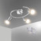 Bojim Deckenstrahler 3 Flammig, LED Strahler Deckenleuchte Schwenkbar, Modern Deckenlampe Mattes Nickel Design, Deckenspot IP20 für Küche, Flur, Inkl. 3 x 6W GU10 Luchtmittel 550LM Warmweiß 2700K