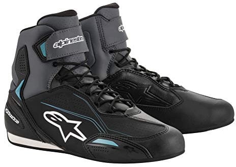 Alpinestars Herren 2515518-12-13 Motorcycle Boot, Schwarz Weiß, 48 EU