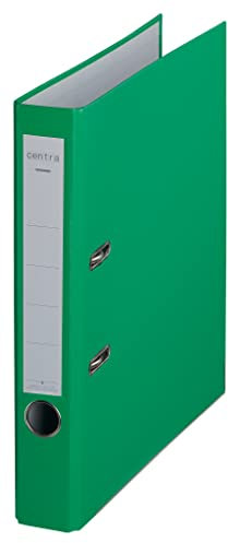Centra Standard-Ordner (grauappe RC, mit PP-Folie kaschiert, A4, 5,2 cm Rückenbreite, Chromos) apfelgrün, 25 Stück