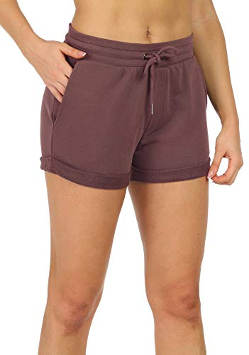 icyzone Short de Sport Femme Pantalon Court pour Jogging Fitness, Short d'entraînement décontracté, Lot de 2