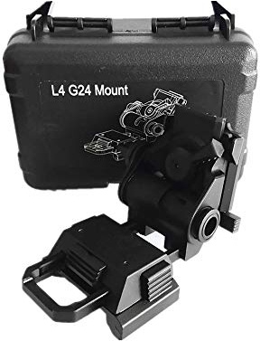 HWZ Night-Vision Goggles Stent Skip Rhino Night-Vision NVG arms Mount for L4 G24 Mounting Helmet Fast OPS PJ MH BJ Mich Helmet (Black)