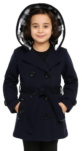 A2Z 4 Kids Girls Parka Jacket Hooded Trench Coat Wool Blends Warm Padded