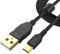 Daugee [Version mise à jour] Câble de charge en nylon pour manette PS4, câble de charge pour manette Playstation 4/Xbox One, cordon de synchronisation de données micro USB pour téléphone portable
