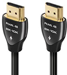 AudioQuest HDMI 1 m Noir 48 Gbps 8K-10K Câble HDMI Compatible avec Télévision, Console de Jeu, Lecteur Blu-ray, Ordinateur Personnel, Moniteur